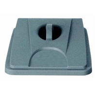 flacher Universal-Deckel, anthrazit, für Kunststoff-Wertstoffsammler | EA6103