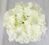 Artificial Silk Hydrangea Flower Heads x 100pcs - 16cm, Ivory