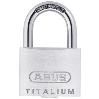 Sicherheitsschloss ABUS, 64TITALIUM, Spezialaluminium, Stahlbügel, Gr. 4,95 cm