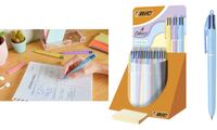 BIC Druckkugelschreiber 4 Colours Pastell, 30er Display (5110200)