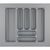 Produktbild zu HETTICH Orga Tray 440 evőeszköztartó,mélység 440-520mm, névl.szél. 600mm, ezüst
