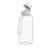 Detailansicht Drink bottle "School" clear-transparent incl. strap, 1.0 l, white/black