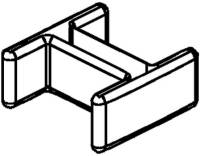 Endkappe Kst U-Profil dplseit 27,5x25mm ge