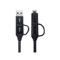 Cables Direct NLMOB-4CBDBK USB cable USB 2.0 1 m USB C Black