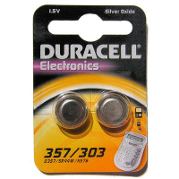 Duracell D357 pile domestique Batterie à usage unique Argent-Oxide (S)