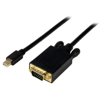 StarTech.com MDP2VGAMM15B video átalakító kábel 4,6 M mini DisplayPort VGA (D-Sub) Fekete