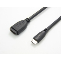 Value 12.99.3120 cavo HDMI 150 m HDMI Type C (Mini) HDMI tipo A (Standard) Nero