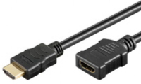 Techly 1.8m HDMI M/F HDMI kábel 1,8 M HDMI A-típus (Standard) Fekete