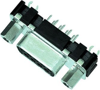 Harting 09 66 151 6513 kabel-connector D-Sub 1 Zwart, Metallic