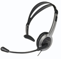 Panasonic RP-TCA430E-S auricular y casco Auriculares Alámbrico Diadema Oficina/Centro de llamadas Gris