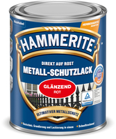 Hammerite Metall-Schutzlack Glänzend Rot 0,75 l