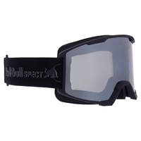 RedBull SPECT Solo Wintersportbrille Schwarz Unisex Grau Zylindrische (flache) Linse