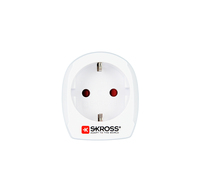 Skross 1.500201-E adapter wtyczek zasilających Typ C (wtyczka eur) Biały