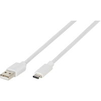 Vivanco 38757 USB Kabel 2 m USB C USB A Weiß