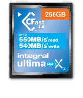 Integral 256GB CFAST CARD 2.0 SATA UP TO R-550 W-540 MB/S IDEAL FOR 4K VIDEO AND PROFFESIONAL DSLR CAMERAS