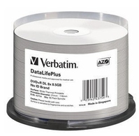 Verbatim DataLifePlus 8,5 GB DVD+R DL 50 pz