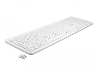 DeLOCK 12014 Tastatur RF Wireless QWERTZ Deutsch Weiß