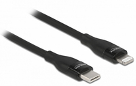 DeLOCK Daten- und Ladekabel USB Type-C™ zu Lightning™ für iPhone™, iPad™ und iPod™ schwarz 0,5 m MFi