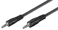 Goobay AUX Audio Connector Cable, 3.5 mm Stereo, flat cable, 2.5 m