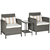 Outsunny 860-086 outdoor furniture set Bronze