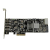 StarTech.com Carte Contrôleur PCI Express vers 4 Ports USB 3.0 avec 2 voies dédiés de 5 Gb/s - UASP - Alim SATA / LP4