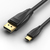 Vention CGYBF video kabel adapter 1 m USB Type-C DisplayPort Zwart