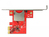 DeLOCK 91743 czytnik kart PCI Express Wewnętrzny Szary, Czerwony