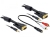 DeLOCK 84453 video kabel adapter 3 m VGA (D-Sub) + 3.5mm Zwart