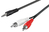 Goobay 50196 cable de audio 3 m 2 x RCA 3,5mm Negro, Rojo, Blanco