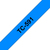 Brother TC-591 Etiketten erstellendes Band Scwarz auf blau