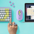 Logitech POP Keys Wireless Mechanical Keyboard With Emoji Keys Tastatur Bluetooth QWERTY Englisch Mintfarbe