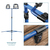 Ansmann FL1600R Schwarz, Blau LED 20 W