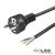 Article picture 1 - grounding-type plug black :: 1.5m :: lose cable heads