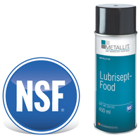 Lubrisept-Food Metallit, Langzeitschmiermittel, USD-H1-Zulassung NSF, Lebensmittelbereich,400ml Dose