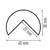 Durable Adhesive Warning Corner Impact Protection Profiles C25R | 1 Metre