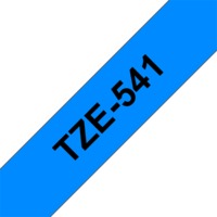 BROTHER szalag TZe-541, Kék alapon Fekete, Laminált, 18mm 0.7", 8 méter