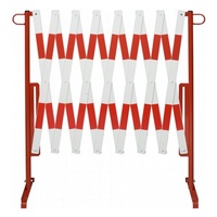 Traffic-Line Extendable Trellis Barrier - extends up to 3.6 metres - (340.11.363) Extendable Trellis Barrier - Red and White