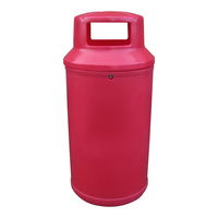 Universal Litter Bin - 90 Litre - Red (10-14 working days) - Plastic Liner