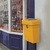 Regent Post or Wall Mountable Litter Bin - 50 Litre - Plastic Liner - Yellow