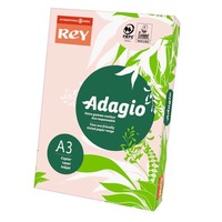 Carta colorata A3 Sylvamo Rey Adagio 160 g/m² rosa 07 - Risma da 250 fogli - ADAGI160X485