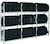 Anbauregal, Räder-/Reifenregal, 2750 x 900 x 400 mm (HxBxT), verzinkt, 4 Lagerebenen á 150 kg Fachlast pro Ebene