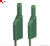 934-067-104 | Messleitung berührungssicher, Stecker 4mm stapelbar, grün, 0,25m