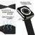 NALIA Fabric Bracelet Braided Smart Watch Strap compatible with Apple Watch Strap Ultra/SE & Series 8/7/6/5/4/3/2/1, 42mm 44mm 45mm 49mm, iWatch Band Wrist Strap, Men & Women Black