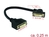 Kabel DVI 24+5 Buchse an DVI 24+5 Buchse anm Einbau 110° gewinkelt, schwarz, 0,25m, Delock® [85104]