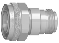 Koaxial-Adapter, 50 Ω, 4,3-10-Stecker auf N-Buchse, gerade, 100024189