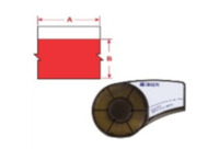 Kennzeichnungsband, 9.53 mm, Band rot, Schrift weiß, 6.4 m, M21-375-595-RD