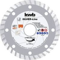 kwb 797570 Gyémánt bevonatú vágótárcsa Ø 125 mm Furat átmérő 22.23 mm Kő 1 db