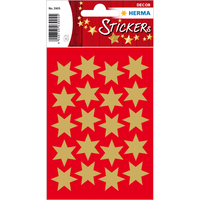 Sticker Sterne 6-zackig, gold Ø 21 mm