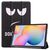 Tri-fold caster hard shell cover - Don´t Touch Me Style for Samsung Tablet-Hüllen