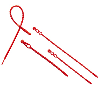 Blitzbinder, 24 cm lang - rot, aus Kunststoff